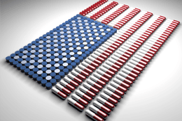 US Flag made of Pills